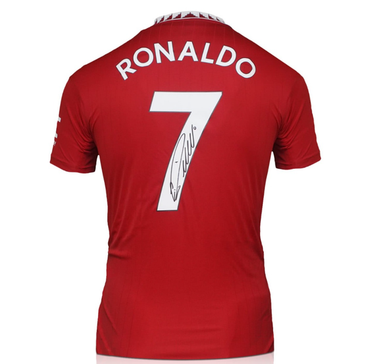 Cristiano Ronaldo Back Signed Manchester United 2007-09 Home Shirt